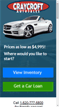 Mobile Screenshot of craycroftautosales.com